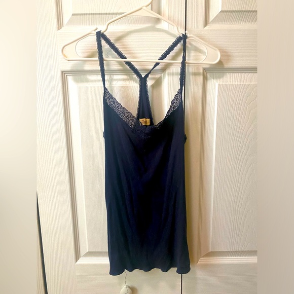 Hollister Tops - Hollister Medium Navy Blue Tank Top